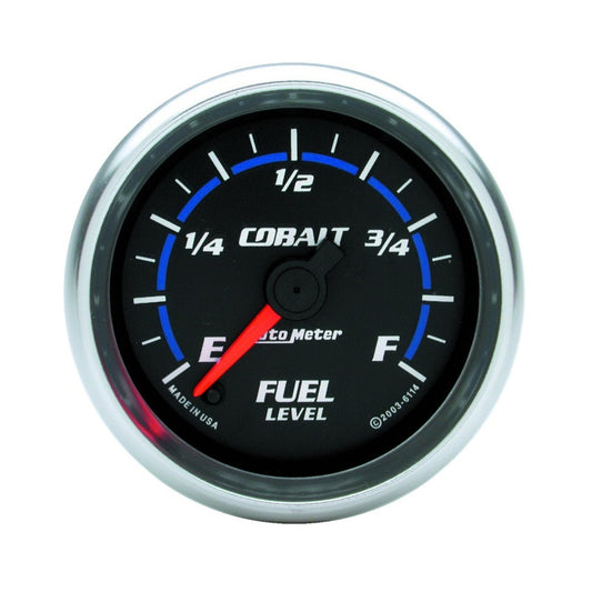 Autometer Cobalt 52mm E-F FSE Fuel Level Gauge Universal | 6114