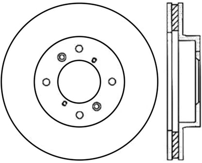 Centric 98-02 Honda Accord Performance CryoStop Brake Rotor