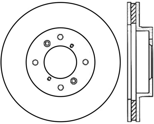 Centric 98-02 Honda Accord Performance CryoStop Brake Rotor