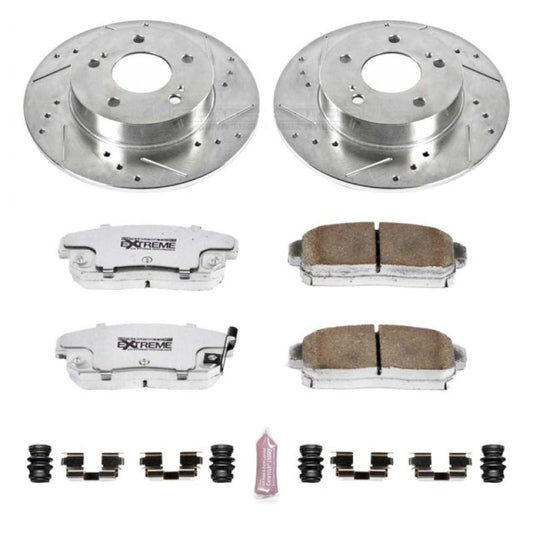 Power Stop Rear Z26 Street Warrior Brake Kit Infiniti I30 2001 / I35 2002-2004 / Nissan Maxima 2001-2003 | K1169-26