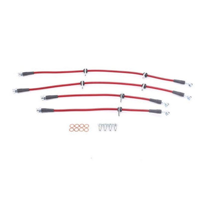 Power Stop Front & Rear SS Braided Brake Hose Line Kit Honda S2000 2006-2009 | BH00074