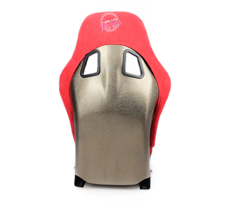 NRG FRP Bucket Seat ULTRA Edition - Medium | Red Alcantara/Pearlized Back
