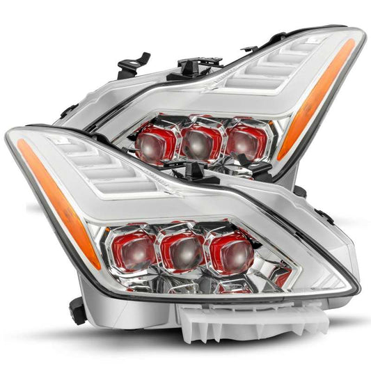 AlphaRex Red NOVA-Series LED Projector Headlights Chrome Infiniti G37 2008-2013 / Q60 Coupe 2014-2015 | 881990