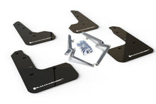 Rally Armor [17-21 Civic Sport/Sport Touring Hatchback] UR Black Mud Flap w/ White Logo | MF51-UR-BLK/WH