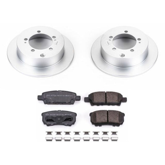 Power Stop Rear Z17 Evolution Geomet Coated Brake Kit Mitsubishi Lancer 2004-2006 / Outlander 2005-2006 | CRK1202