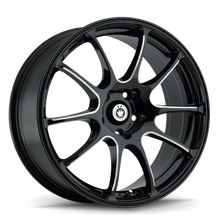 Konig Illusion 17x7 5x114.3 ET40 Black/Ball Cut Machine