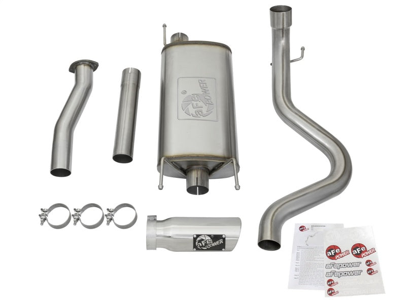 aFe MACHForce XP Cat-Back SS Exhaust w/ Polished Tips Toyota Tacoma V6-3.5L 2016-21 | 49-46026-P