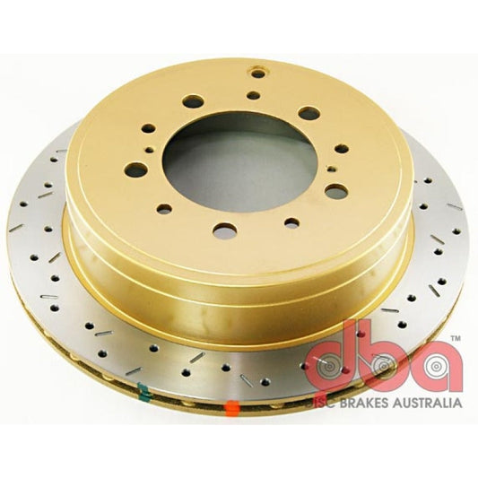 DBA 07+ Toyota LandCruiser 200 Series Rear Drilled and Slotted 4000 Series Rotor (42723XS)