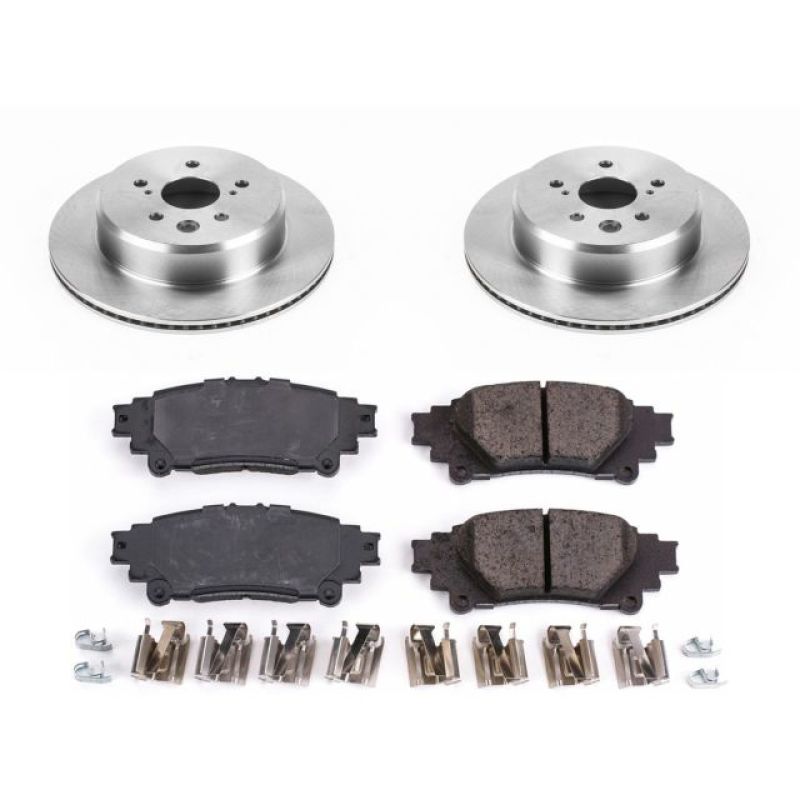 Power Stop Rear Autospecialty Brake Kit Lexus GS350 2013-2020 / GS450H 2013-2018 / IS350 2013-2020 / IS350C 2013-2015 / RC350 15-2020 / IS200t 2016-2017 / RC200t 2016-2017 / IS300 2016-2020 / RC300 2016-2020 / GS300 2018-2019 | KOE6514