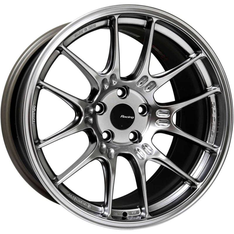 Enkei GTC02 18x10.5 5x114.3 22mm Offset 75mm Bore Hyper Silver Wheel