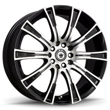 Konig Crown 17x7.5 5x110/115 ET40 Black Machine Face