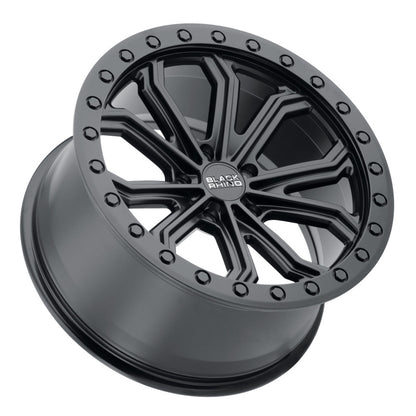 Black Rhino Trabuco 18x8.0 5x114.3 ET35 CB 76.1 Matte Black w/Black Bolts Wheel