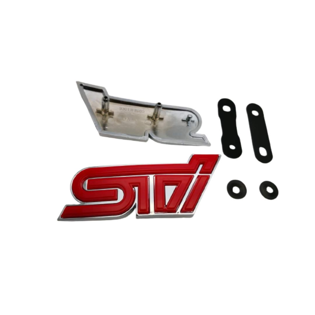 Racing Art STI Grill Emblem w/ Multiple Color Avaialable - Universal