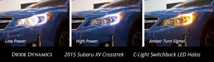 Diode Dynamics C-Light SB LED Halos Subaru 2013+ Crosstrek / 2012-2016 Impreza | DD2221