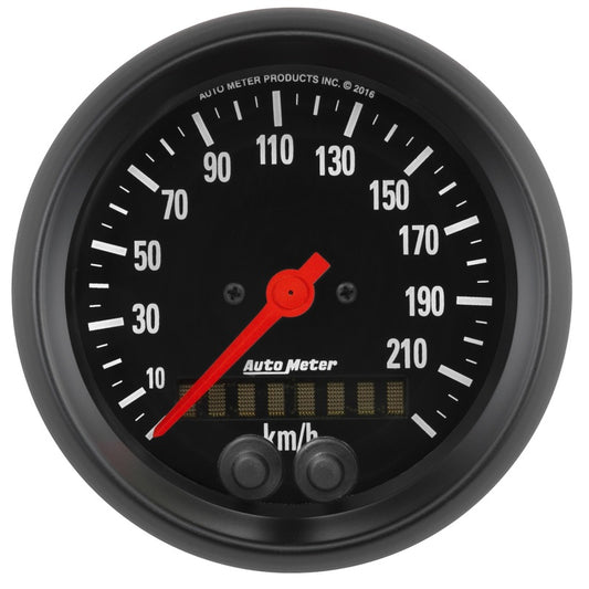 Autometer Z Series 3-3/8in 0-225KM/H GPS Speedometer Gauge Universal | 2680-M