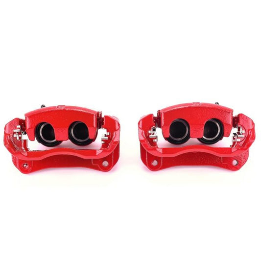 Power Stop Front Red Calipers w/ Brackets Pair Lexus RX350 2010-2018 / RX450h 2016-2020 / Toyota Highlander 2010-2019 / Sienna 2011-2020 | S6274