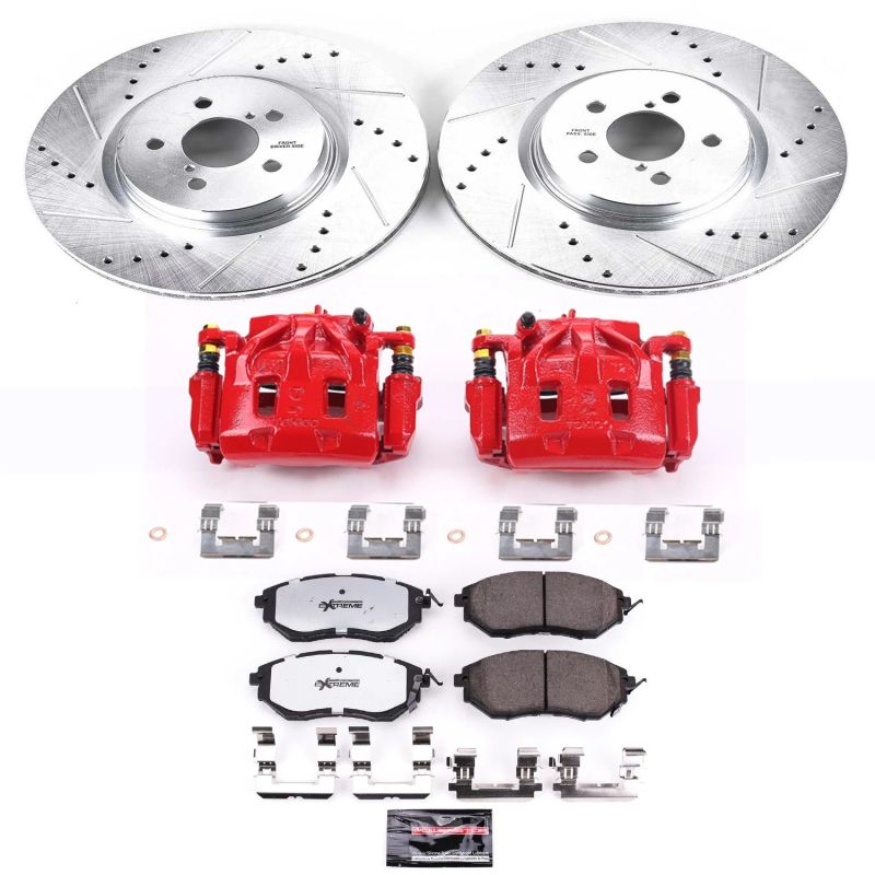 Power Stop 14-18 Subaru Forester Z26 Street Kit w/ Calipers - Front | KC285-26