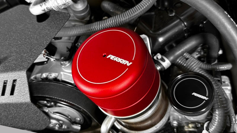 Perrin 15-2022 WRX/STI Oil Filter Cover - Red | PSP-ENG-716RD