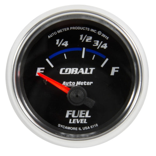 Autometer Cobalt Gauge Fuel Level 2 1/16in 16e To 158f Elec Cobalt Universal | 6118