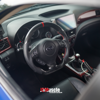 JDMuscle Custom Carbon Fiber Steering Wheel for 2008-2014 WRX/STI