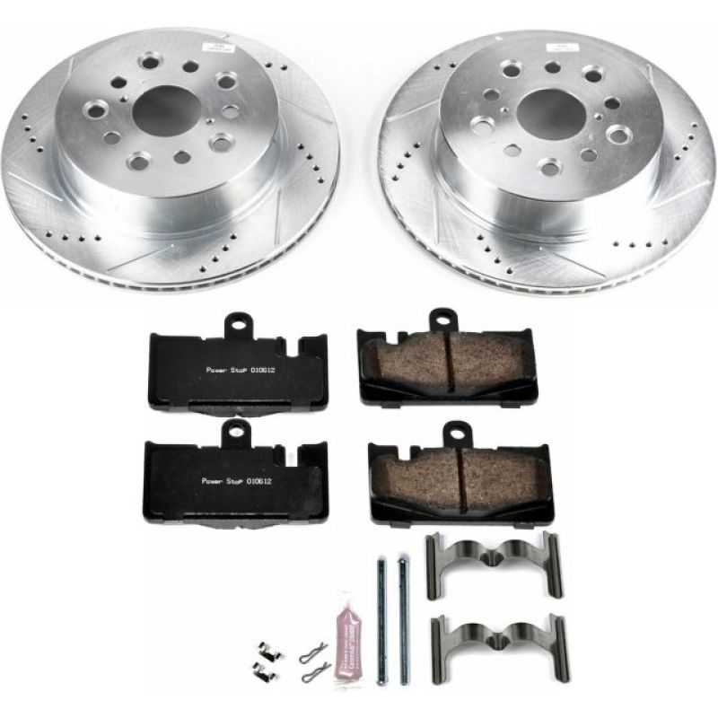 Power Stop Rear Z23 Evolution Sport Brake Kit Lexus LS430 2001-2006 | K2329