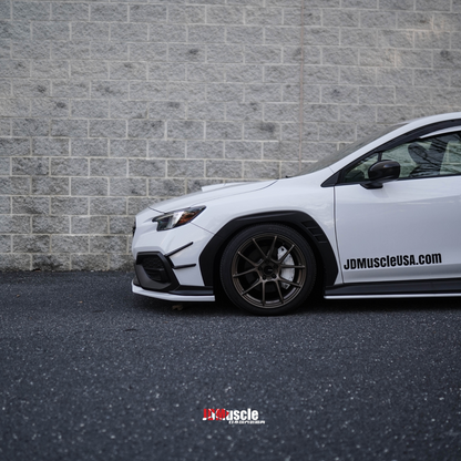 JDMuscle 22-24 WRX Canards V1 - ABS / Paint Matched / Gloss Black