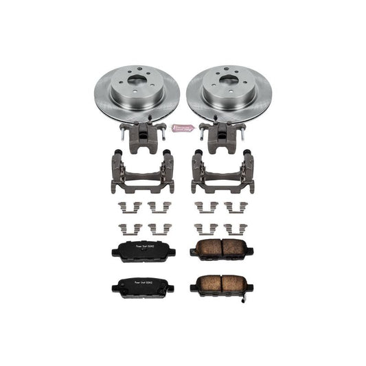 Power Stop Rear Autospecialty Brake Kit w/ Calipers Infiniti G25 2011-2012 / G37 2009-2013 / M35 2010 / M45 2010 / Q40 2015 / Nissan 370Z 2010-2017 | KCOE179A