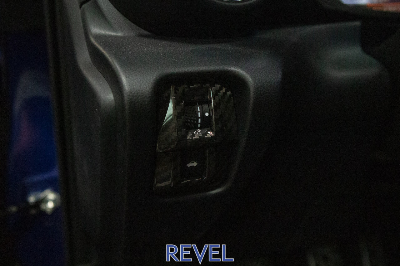 Revel GT Dry 2022 GR8/BRZ Carbon Carbon Cluster Switch Panel Cover - 1 Piece | 1TR4GT0CS01