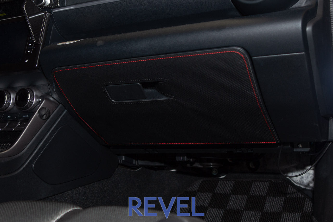 Revel 2022 GR86/BRZ GT Design Glove Box Cover (Red Stitch) 1 Piece | 1TR5GDCS01GR