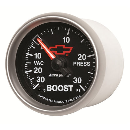 Autometer Sport-Comp II GM 52mm 30 PSI Mechanical Boost Vacumm Gauge Universal | 3603-00406