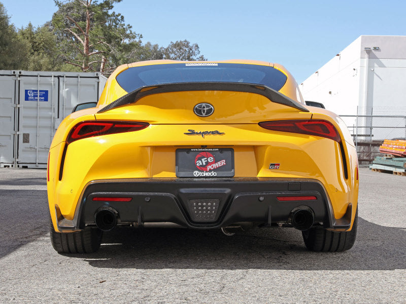 aFe Power Takeda 2.5in-3in 304 SS CB Exhaust w/ Black Tips Toyota Supra 2.0L 2021 | 49-36050-B