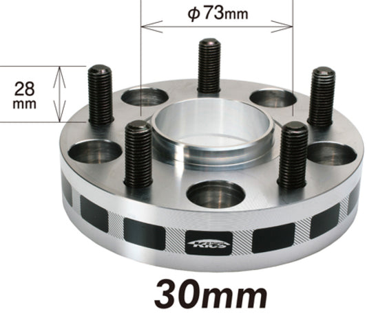 Project Kics 12x1.50 Hub 64mm 5-114.3 Wide Tread Spacers - 30mm | W5130W164