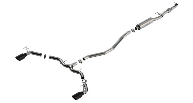 Borla 2023 Integra/22-23 Civic Si 1.5L 4 CYL. MT FWD 4DR 2.50in S-Type Catback Exhaust Black Chrome | 140922BC