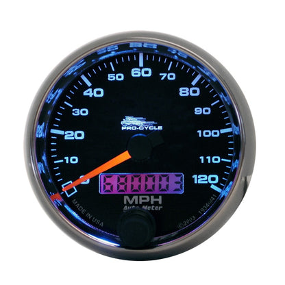 Autometer Pro-Cycle Gauge Speedo 2 5/8in 120 Mph Elec Black Universal | 19340