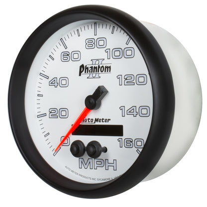 Autometer Phantom II 5in 0-140MPH In-Dash Electronic GPS Programmable Speedometer Universal | 7581