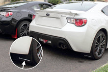 Rally Armor UR Black Mud Flap w/ White Logo Scion FR-S 2013-2016 / Subaru BRZ 2013+ | MF23-UR-BLK/WH