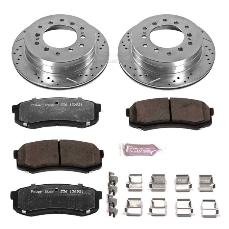 Power Stop Rear Z36 Truck & Tow Brake Kit Lexus GX470 2003-2009 / Toyota Sequoia 2001-2007 / 4Runner 2003-2009 / Fj Cruiser 2007-2009 | K2405-36