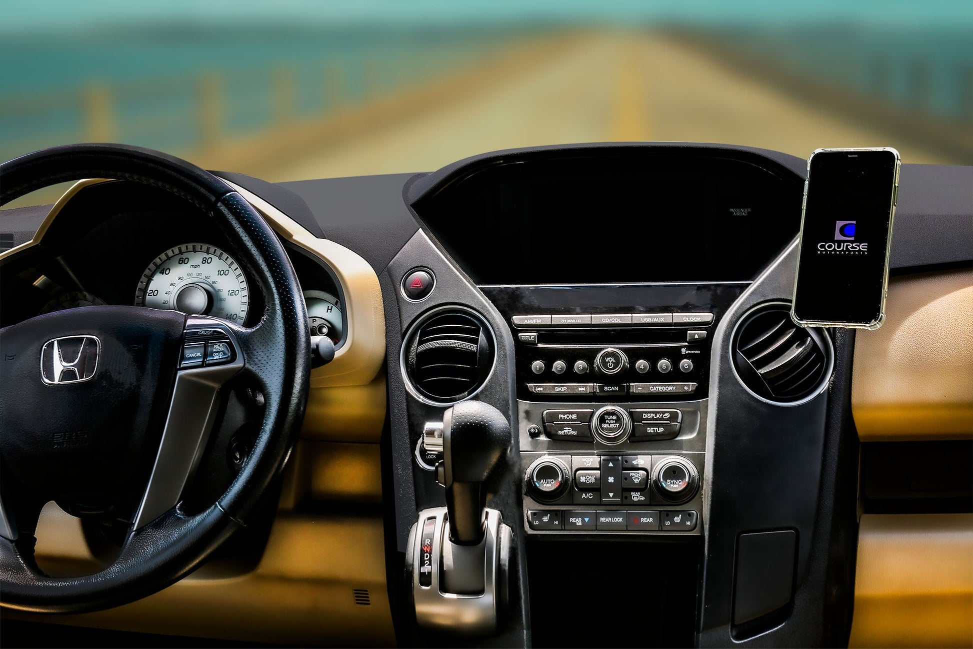 Course Motorsports DirectFit Phone Mount: Honda Pilot | 2009-2015