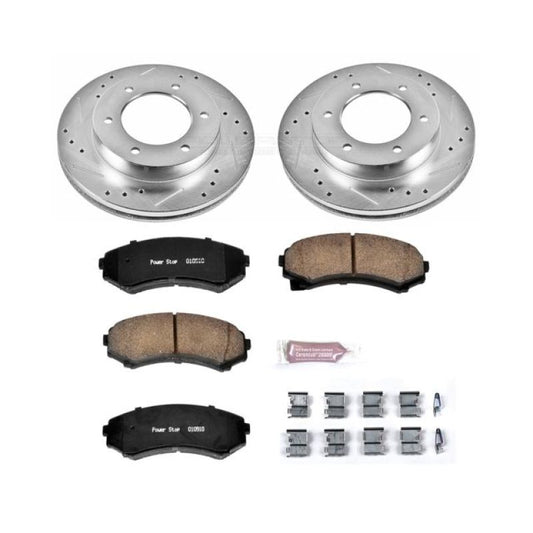 Power Stop Front Z23 Evolution Sport Brake Kit Honda Passport 2002 | K5259