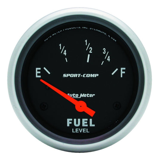 Autometer Sport-Comp 2 5/8in 24ohm-33ohm Fuel Level Gauge Universal | 3516