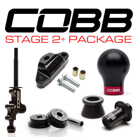 Cobb 04-20 STI 6MT Stage 2+ Drivetrain Package w/Weighted Black Knob + Race Red Lockout | 215X02P-WK-BK-RDBK