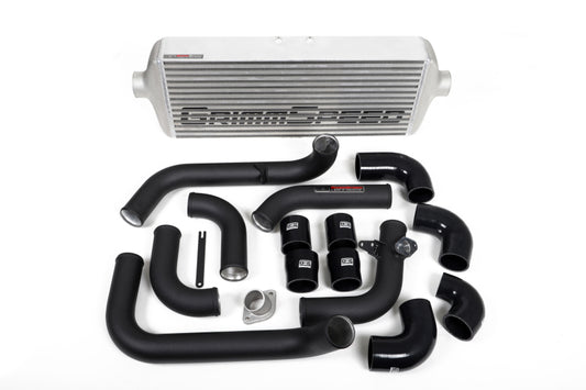 GrimmSpeed Front Mount Intercooler Kit Raw Core / Black Pipe Subaru WRX 2008-2014 | 090230