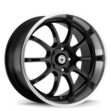 Konig Lightning 16x7 8x100/114.3 ET40 Black/Machine Lip