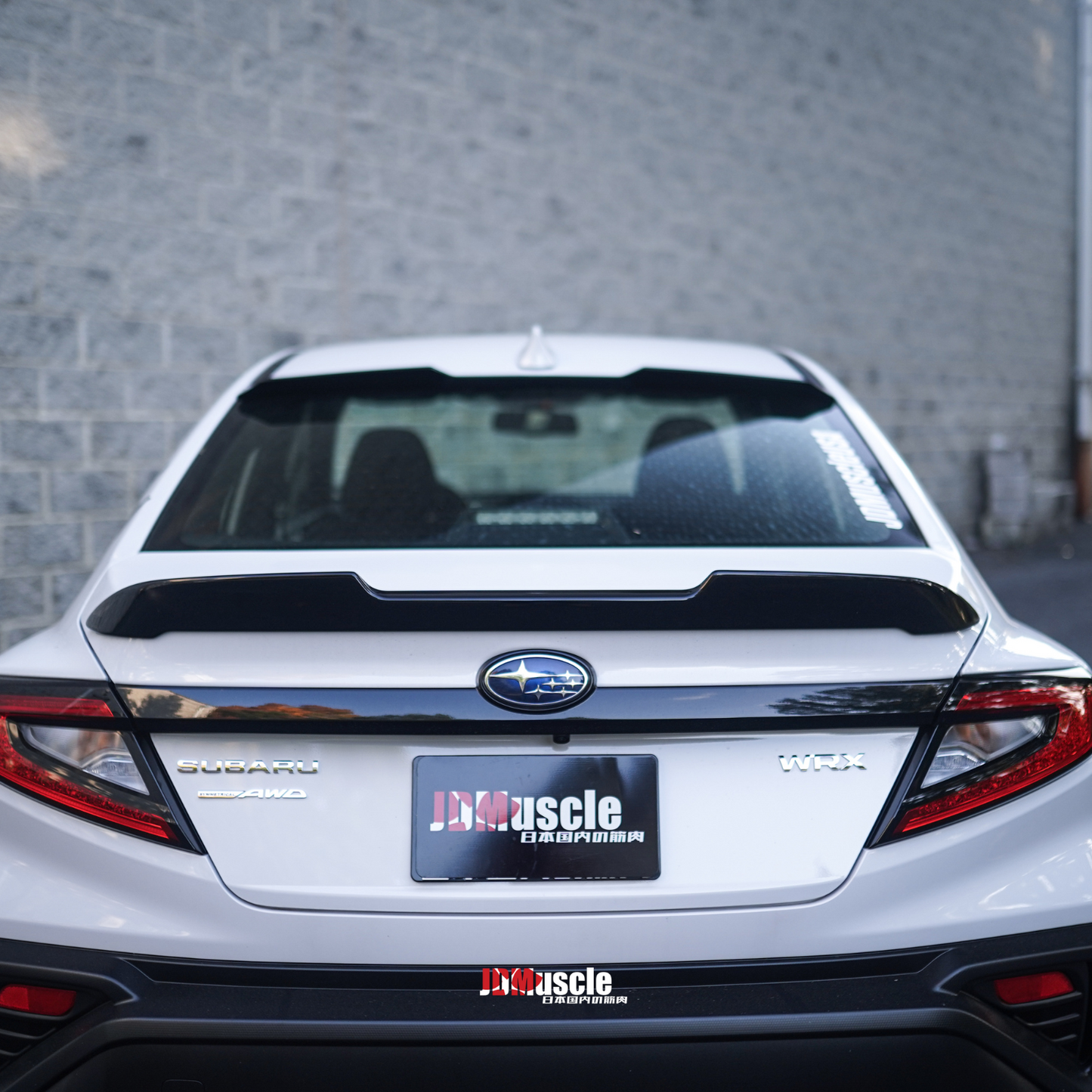JDMuscle 22-24 WRX Roof Spoiler V1 | Paint Matched / Gloss Black / ABS