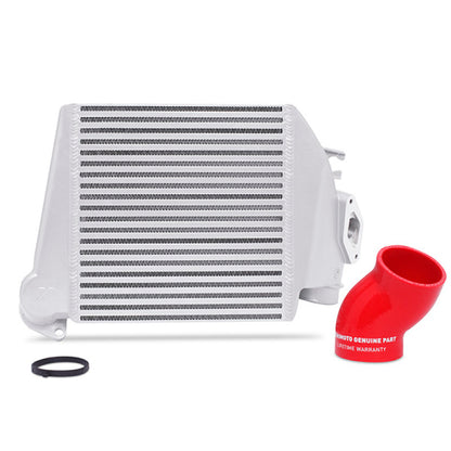 Mishimoto Top-Mount Intercooler Kit - Powder Coated Silver & Red Hoses Subaru WRX 2008-2014 | MMTMIC-WRX-08SLRD