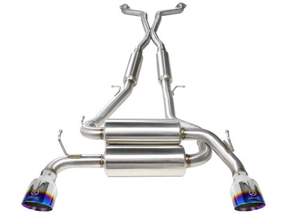 aFe Takeda 2-1/2in 304SS Cat-Back Exhaust w/ Blue Flame Tips Infiniti G37 2008-2013 / Q60 V6-3.7 2014-2015 | 49-36103-L