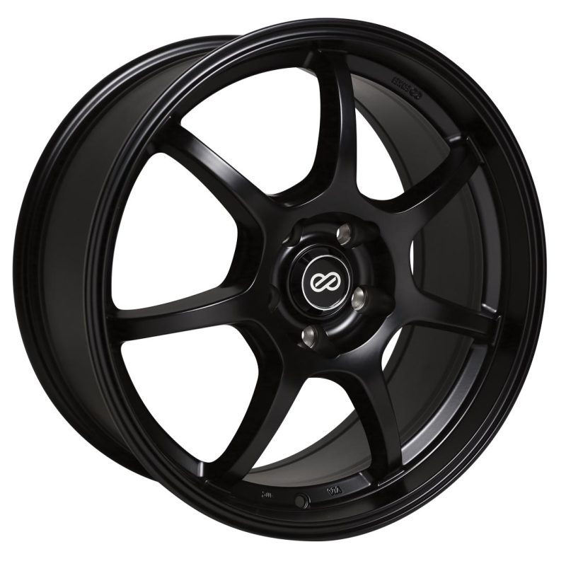 Enkei GT7 17x7.5 40mm Offset 5x114.3 Bolt Pattern 72.6 Bore Dia Matte Black Wheel