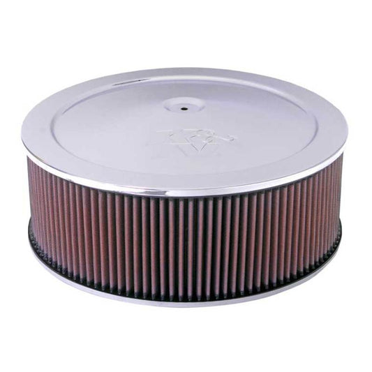 K&N 14in Red Custom Air Cleaner Assembly 5.125in ID x 14in OD x 6.625in H | 60-1270