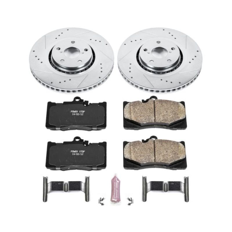 Power Stop Front Z23 Evolution Sport Brake Kit Lexus GS350 2007-2011 / GS430  2006-2008 / IS350 2006-2020 / GS450H 2007-2011 / GS460 2008-2011 / IS350C  2010-2012 / IS300 2019-2020 | K4633