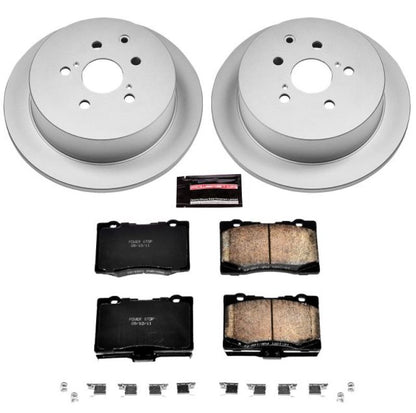 Power Stop Rear Z17 Evolution Geomet Coated Brake Kit Lexus RX350 2010-2015 / RX450h 2010-2015 / Toyota Sienna 2011-2020 / Highlander 2014-2019 | CRK5864